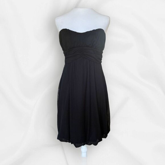 Trixxi Black Strapless Dress Junior Large - Coquette, Prom, Cocktail Evening - Picture 1 of 10